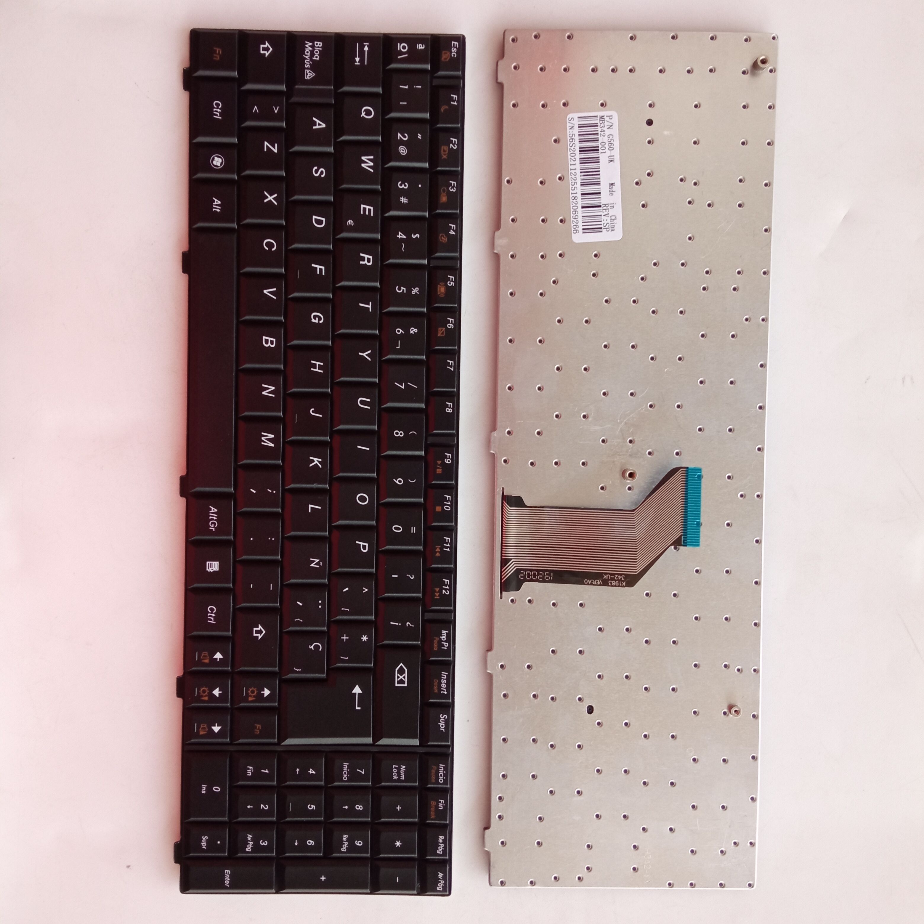 Picture of New Replacement Laptop Keyboard For LENOVO G560 BLACK (OEM) SP Layout
